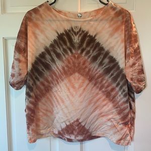 Tie Dye Silk Boxy Tee